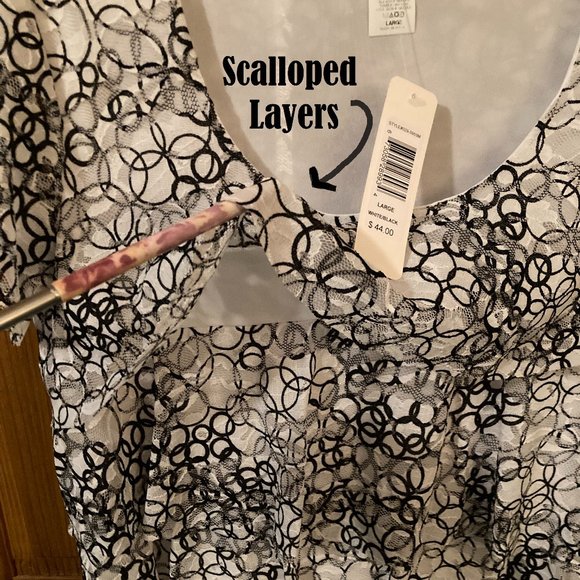 NWT Vintage cdw Creative Design Works Blouse Top Size L - Picture 6 of 8